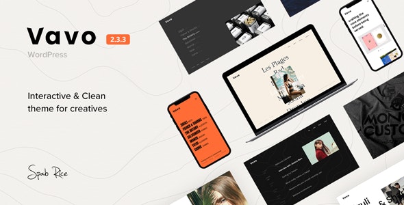 Vavo - An Interactive & Clean Theme for Creatives