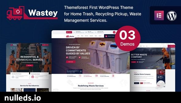 Wastey - Waste Pickup and Disposal Services WordPress Theme