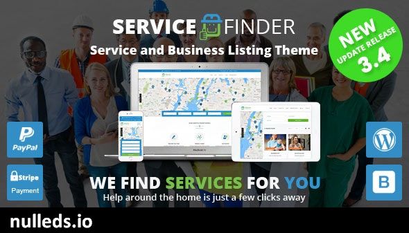 Service Finder - Provider and Business Listing WordPress Theme