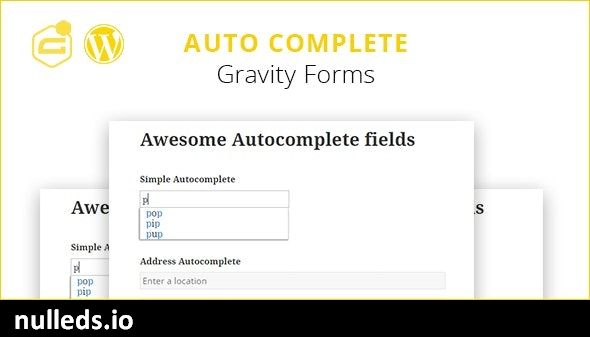 Gravity Forms Autocomplete (+address field)