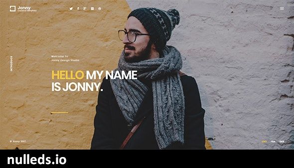 Jonny - Personal  WordPress Theme