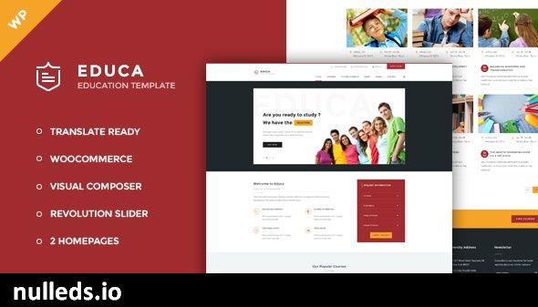 Educa - Education, Courses and Events WordPress Theme