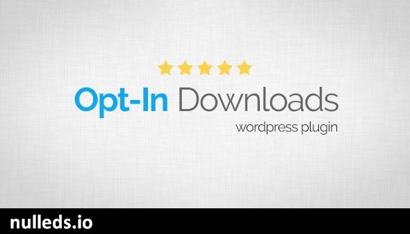 Opt-In Downloads - WordPress Plugin