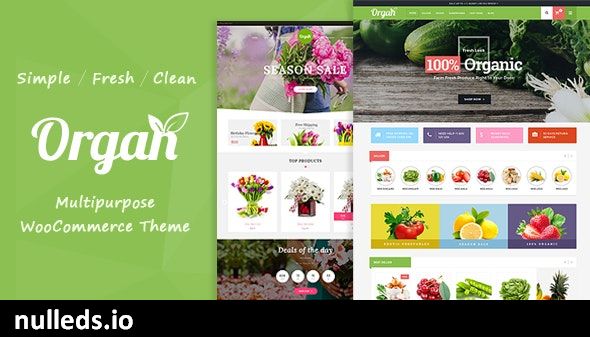 Organ - Organic Store & Flower Shop WooCommerce Theme