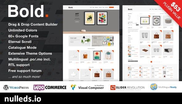 Bold. - A responsive WordPress & WooCommerce Theme