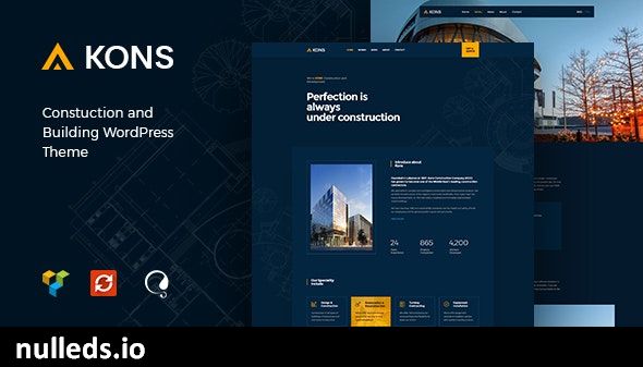 Kons - Construction and Building WordPress Theme