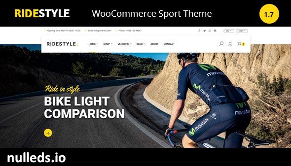 Ridestyle -Bike  Sport Store WooCommerce Theme