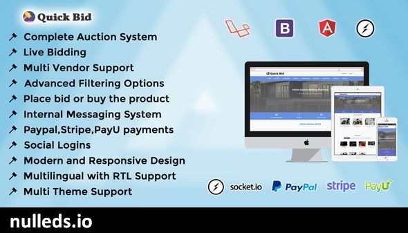 AuctGlobal - Live Auction Laravel Script