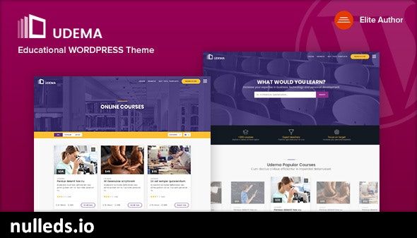 UDEMA - Modern Educational WordPress Theme