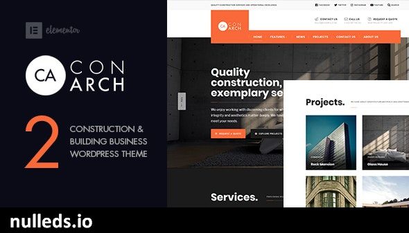 Con Arch - Construction & Building Business WordPress Theme