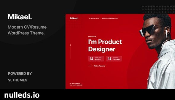 Mikael - Modern & Creative CV/Resume WordPress Theme