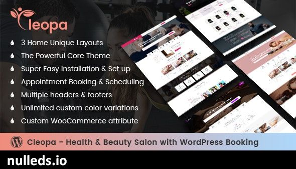 Cleopa - Health & Beauty Salon With WordPress Booking