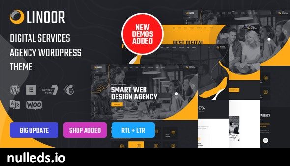 Linoor - Digital Agency Services WordPress Theme