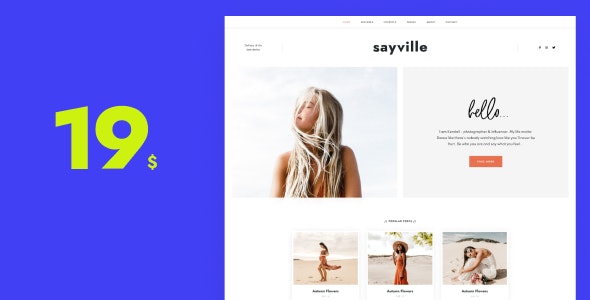 Sayville - WordPress Blog Theme