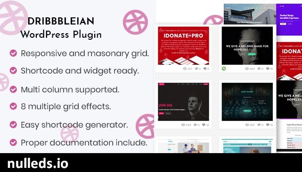 Dribbbleian - WordPress Plugin for Designers