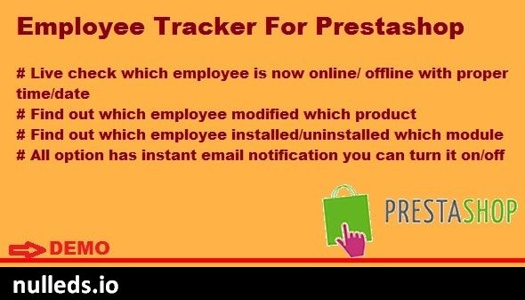 Employee Tracker For Prestashop