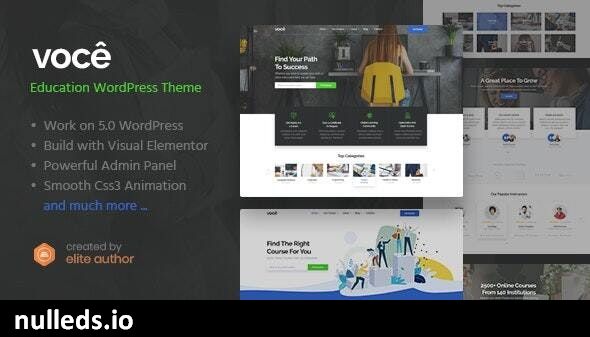 Vocee - Education & LMS WordPress Theme