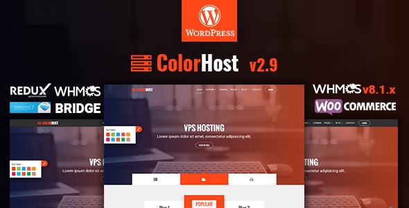 ColorHost | Responsive Web Hosting and WHMCS WordPress Theme