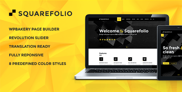 Squarefolio - Finance Company Theme