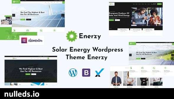 Enerzy - Wind & Solar Energy WordPress Theme