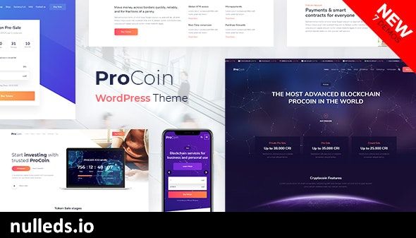 ProCoin - ICO & Cryptocurrency WordPress Theme