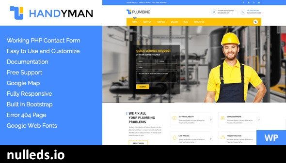 Handyman - Responsive WordPress Theme