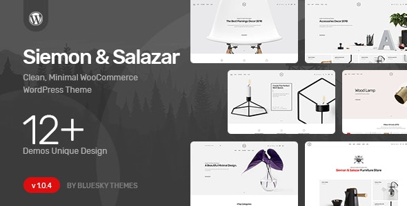 Siemon & Salazar - Clean, Minimal WooCommerce Theme