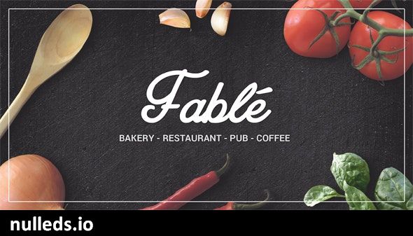 Fable - Restaurant  Bakery Cafe Pub WordPress Theme