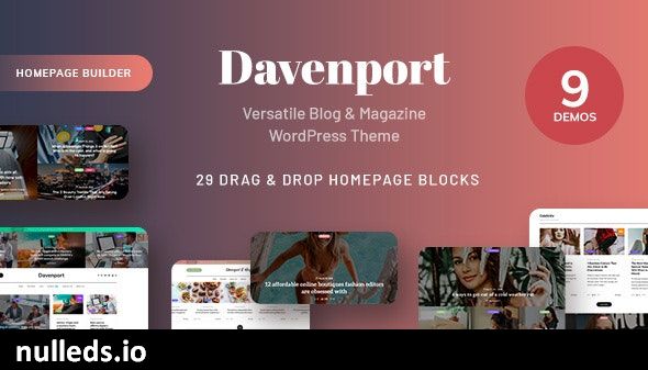 Davenport - Versatile Blog and Magazine WordPress Theme