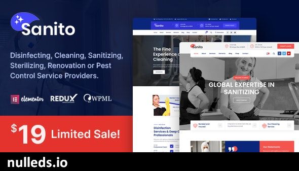 Sanito - Sanitizing and Cleaning WordPress Theme