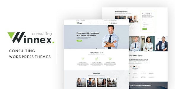 Winnex - Business Consulting WordPress Themes