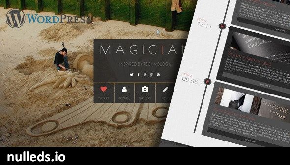 Magician Responsive Parallax WordPress Theme