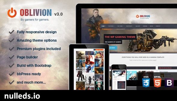 Oblivion - The Ultimate Multi-Purpose Gaming Theme