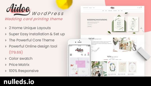 Aidoo - Wedding Card WooCommerce Theme