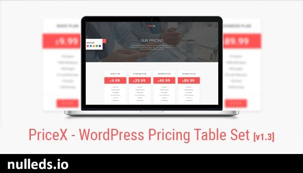 PriceX | Material Design WordPress Pricing Table Set Plugin