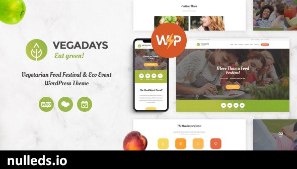 VegaDays - Vegetarian Food Festival & Eco Event WordPress Theme