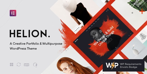 Helion | Personal Creative Portfolio WordPress Theme + Store