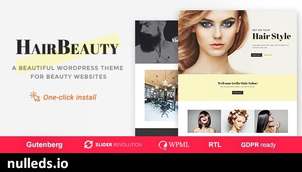 Hair Beauty - Barber and Stylist WordPress Theme