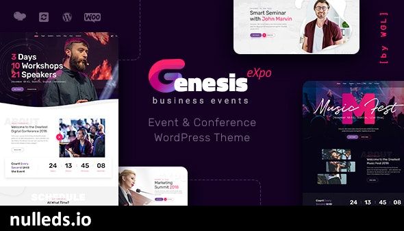 GenesisExpo | Business Events & Conference WordPress Theme