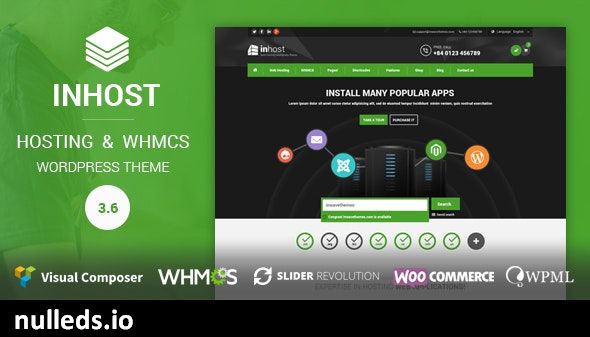 InHost | WHMCS Integration WordPress Theme