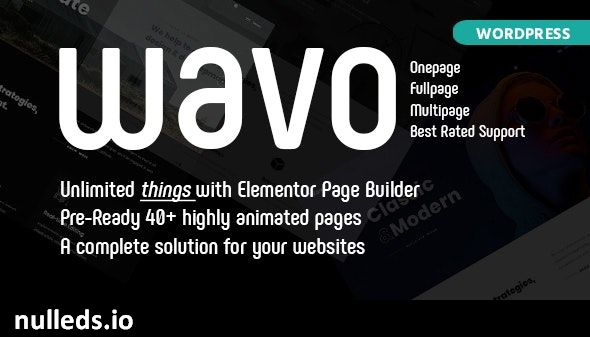 Wavo - Creative Portfolio & Agency Theme