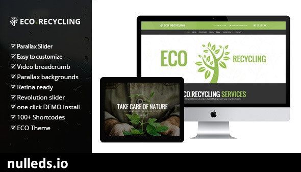 Eco Recycling - Ecology & Nature WordPress Theme