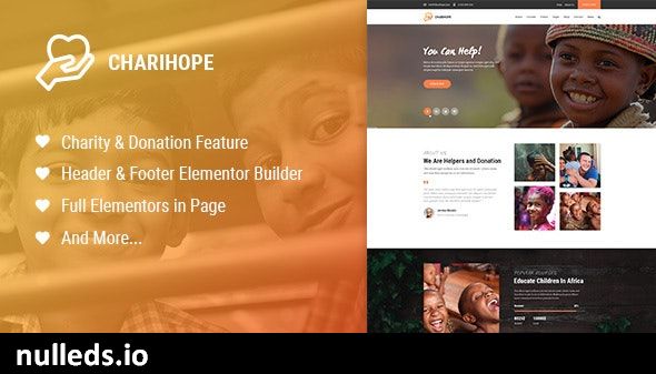 Charihope - Charity and Donation WordPress Theme