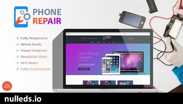 PhoneRepair - Mobile Device Shop WordPress Theme