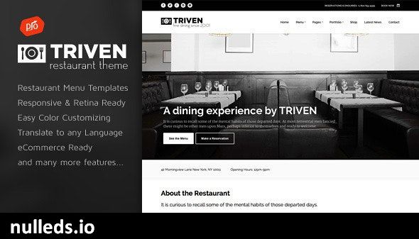 Triven - Restaurant & Winery Theme