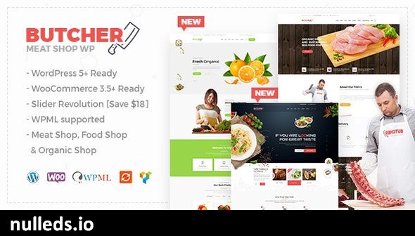 Butcher - Meat Shop WooCommerce WordPress Theme