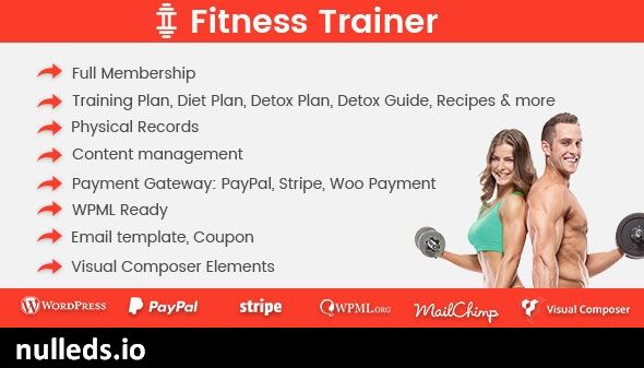 Fitness Trainer- Training Membership Plugin