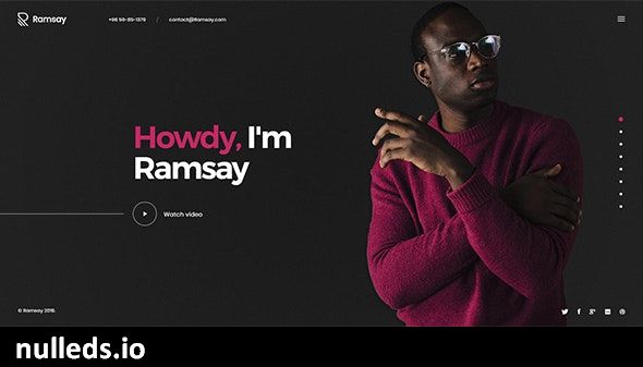 Ramsay - Personal CV/Resume WordPress Theme