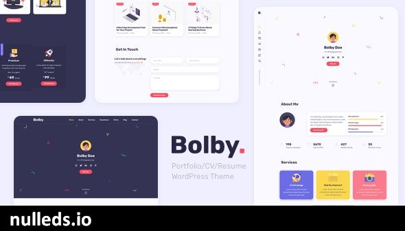 Bolby - Portfolio/CV/Resume WordPress Theme