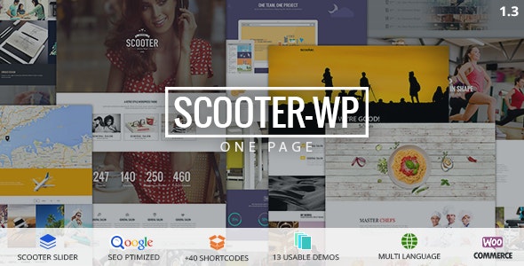 Scooter - One Page Multi-Purpose Theme